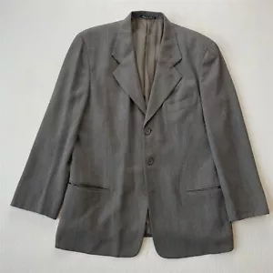 Giorgio Armani 40S Brown Blanketweave Wool Italy Blazer Sport Coat Jacket - Picture 1 of 12