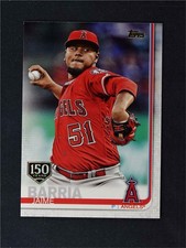 2019 Topps Series 1 150th Anniversary #206 Jaime Barria - Los Angeles Angels