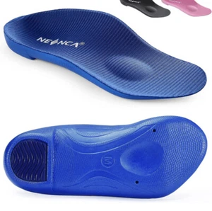 Blue Arch Support Insoles for Plantar Fasciitis Foot Pain Relief Orthotic Medium - Picture 1 of 7