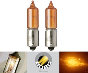 Flosser BAW9s 21W Amber 602101 Two Bulbs Front Turn Signal Light Replacement OE - Picture 1 of 4