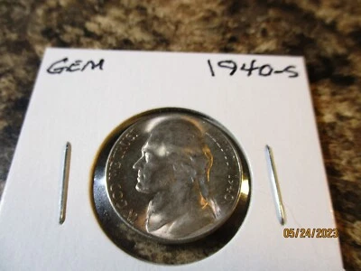1940-S JEFFERSON NICKEL GEM BU   XX - Image 1 of 2