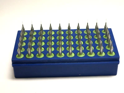 Juego de 50 brocas para PCB de carburo de tungsteno Matrix 0,20 mm 0,0079" x 0,157" Foto 1 de 3