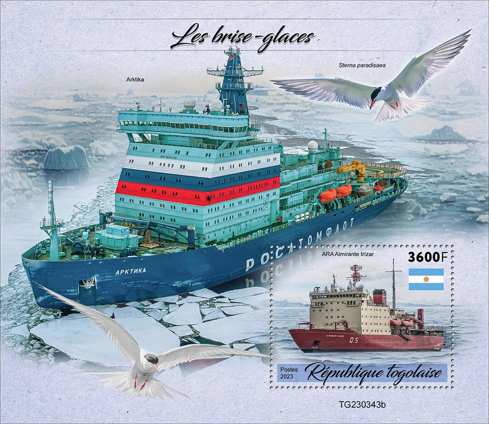 Icebreakers MNH Stamps 2023 Togo S/S - Image 1 of 1