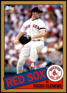 Roger Clemens 2020 Topps 1985 35th Anniversary 5x7 Gold #85-18 /10 Red Sox