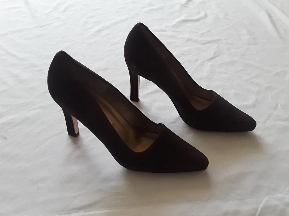 Tacones de gamuza marrón Ann Marino talla 8M Foto 1 de 1
