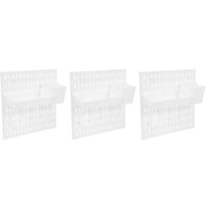 3 Count Perforated Board Accessories Wardrobe Rack Shoes Stand Wall-mounted