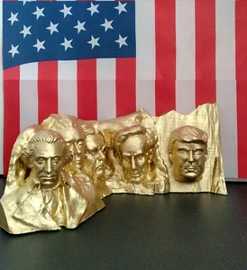 MAGA 2024 10" Donald J. Trump Mount Rushmore TrumpMore GOLD USA 3D Printed 🎁🎁 - Picture 1 of 2