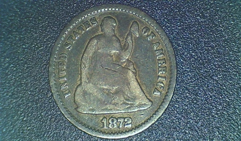1872 S Liberty Seated Half Dime Cover
