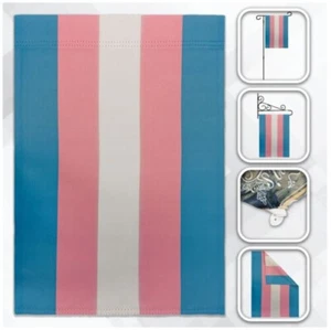Transgender 12x18in Garden Flag LGBTQ Trans Pride Front Yard Home Decor Flag - Picture 1 of 2