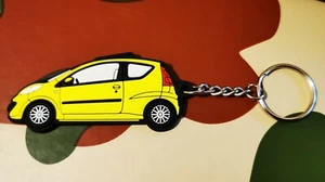 PEUGEOT 107 KEY RING YELLOW Schlüsselring porte-clés Vibe VTi Urban Lagoon Touch - Picture 1 of 1