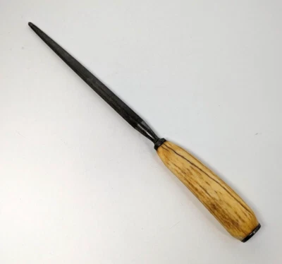 Lees Honing Rod Steel Antler Handle 12.5" Vintage - Image 1 of 4