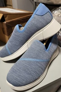 Klassische Walker Hush Welpen Gehen bequem weiche Textil hellblaue Schuhe 7W - Bild 1 von 9