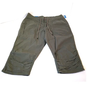 Columbia Size 14 Capri Pants Down The Path Olive Green Hiking Gear - Picture 1 of 15