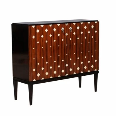 Deco Style Diamond Pattern Cabinet - Image 1 of 2