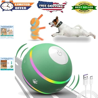 Juguete de pelota impermeable para perro con recarga USB - Perfecto para diversión en interiores y exteriores Foto 1 de 4