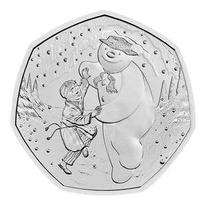 2023 The Snowman 50p Münze seltene fünfzig Pence Münze - Bild 1 von 1