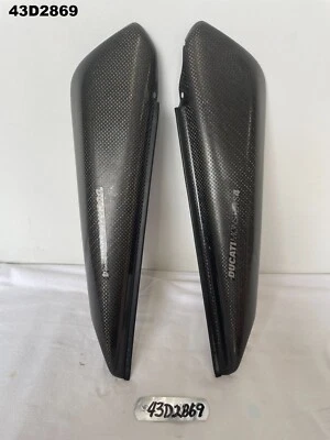 DUCATI MONSTER S4 2003 SIDE COVERS (CARBON FIBRE) GENUINE OEM LOT43 43D2869 - Изображение 1 из 4
