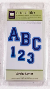 Cricut Lite Varsity Letter 2000152 Cartridge Crafts - Picture 1 of 2