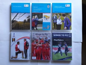 FOOTBALL / CRICKET TRAINING DVDs - Job Lot Bundle of 6 DVDs (FA/ECB - Region 2) - Picture 1 of 7