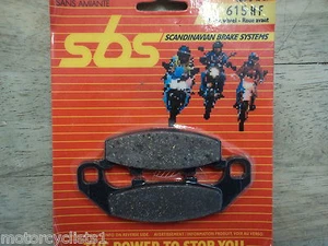 SBS KAWASAKI KR-1 250 ROAD RACE BIKE 88 89 BRAKE PADS FRONT 615HF - Bild 1 von 2