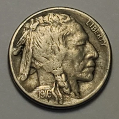 #6 Nicer Low Mintage 1916 S Buffalo Head Nickel - Image 1 of 2