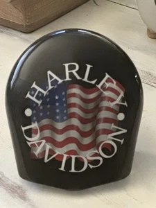 Harley Davidson Custom Horn cover Touring Dyna Softail Sportster “American Flag” - Picture 1 of 5