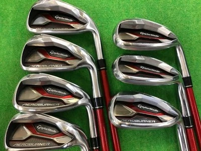 TaylorMade Aeroburner Iron Set 5-9,Pw,Aw 7pc Flex Stiff TM7-415 Graphite - Image 1 of 4