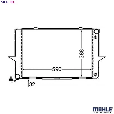 RADIATOR ENGINE COOLING CR 762 000S FOR VOLVO 850/Rural XC70/CROSS/COUNTRY/SUV - Image 1 of 4