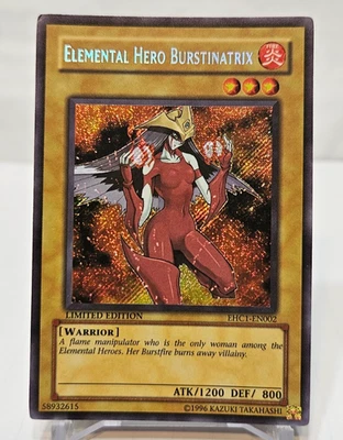 Elemental Hero Burstinatrix EHC1-EN002 Secret Rare Limited Edition Yugioh 7831 - Image 1 of 4