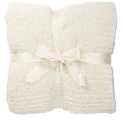 Nuevo Con Etiquetas-Barefoot Dreams Throw Crema/Blanco Foto 1 de 2