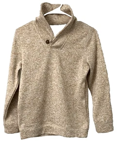 Sonoma, Youth Medium 10/12, Soft Brown Sweater Polyester Pre Owned Nice Collar - Picture 1 of 5