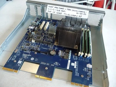 AU SELLER QNAP  MAIN BOARD  20608-A00018-HS-00-RS 8GB W/ EASY SWAP  TRAY -TESTED - Bild 1 von 4