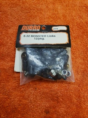 Du-Bro - 6-32 Monster Links 12/pkg. - New - Part 2316 - JT25 - Image 1 of 4