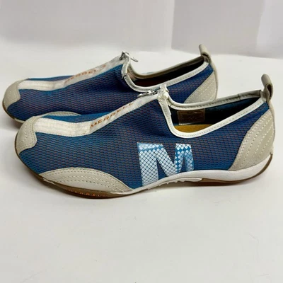 Zapatos de rendimiento Merrell Barrado para mujer talla 9 blanco azul naranja con cremallera sin cordones Foto 1 de 4