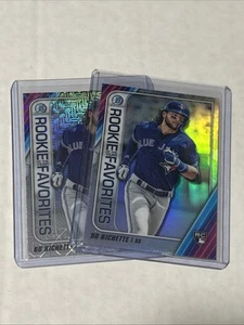 2020 Bowman Mega Box Mojo Refractor Bo Bichette #ROYF-BB Rookie RC Blue Jays - Picture 1 of 2