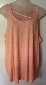 NEW/NWOT Pastel TORRID 5 Satin Criss Cross Front LONG Sleeveless Tank Top 5X - Picture 1 of 1