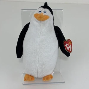 TY Beanie Baby RICO the Penguin Penguins of Madagascar Movie Beanie 2010 - Picture 1 of 19