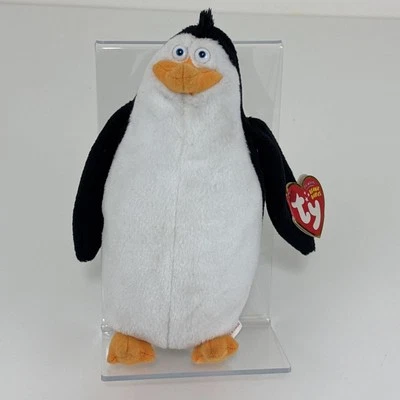 TY Beanie Baby RICO the Penguin  Penguins of Madagascar Movie Beanie  2010 - Image 1 of 4