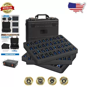 Estuche de Transporte Miniatura Duradero 80 Ranuras con Cerradura de Seguridad e Interior de Espuma - Imagen 1 de 11
