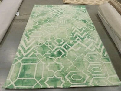 Alfombra VERDE/MARFIL 6' X 9' Roscas Tiradas, Precio Reducido 1172596679 DDY678Q-6 Foto 1 de 4