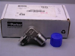 1 Parker 4MSEL8N-316 316 Stainless Male Elbow A-LOK 1/4" Tube X 1/2"NPT - Picture 1 of 1
