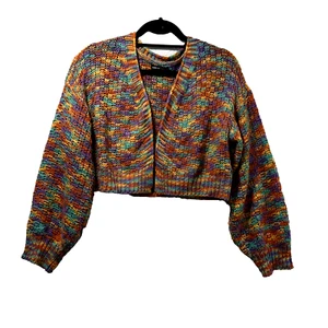SHEIN MOOSTA Multi Color Casual Open Cardigan sz L - Picture 1 of 6
