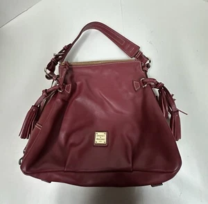 DOONEY & BOURKE Florentine Red Leather Satchel Handbag - Picture 1 of 10