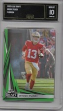 2023 LEAF DRAFT BROCK PURDY B2-1 GREEN CARD GEM MT 10 BY GMA AWESOME RARE