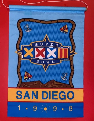 GREEN BAY PACKERS DENVER BRONCOS SUPER BOWL XXXII 32 Wall Banner NFL Football Cover