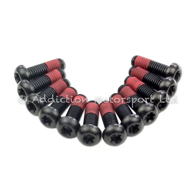 12x KTM 990 Supermoto 2011-2013 Negro Titanio Disco Delantero Rotor Tornillos Foto 1 de 3