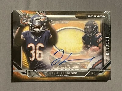2015 TOPPS STRATA JEREMY LANGFORD SS-JL MINT AUTOGRAPH SIGNATURES 46/150 BEARS - Image 1 of 2