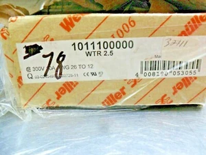 QTY 78 - Weidmüller 1011100000 WTR 2,5 600V 20A Neu im Karton - Bild 1 von 3