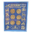 Vintage signes du zodiaque astrologie boutons La mode poissons