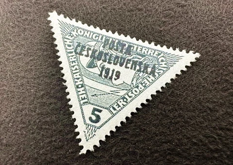 1919 Czechoslovakia Overprint on Austrian Express 5h MNH Reproduction Stamp sv Cover